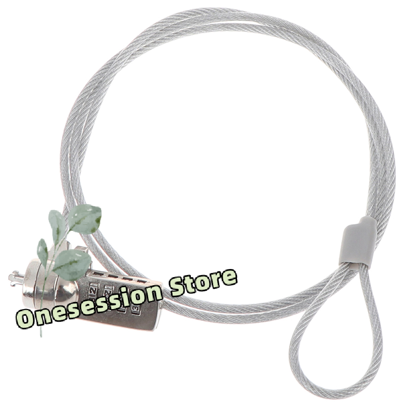 Laptop Lock Cable - รหัสผ่านความปลอดภัย 4 หลัก ล็อคคอมพิวเตอร์ โซ่กันขโมย สำหรับโน้ตบุ๊ก