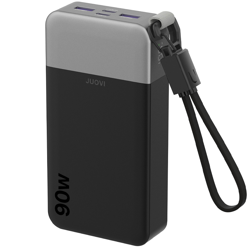 Laptop Lock Cable - JUOVI แบตเตอรี่สำรองแบบพกพา 90W 20000mAh สำหรับแล็ปท็อป พร้อมสาย