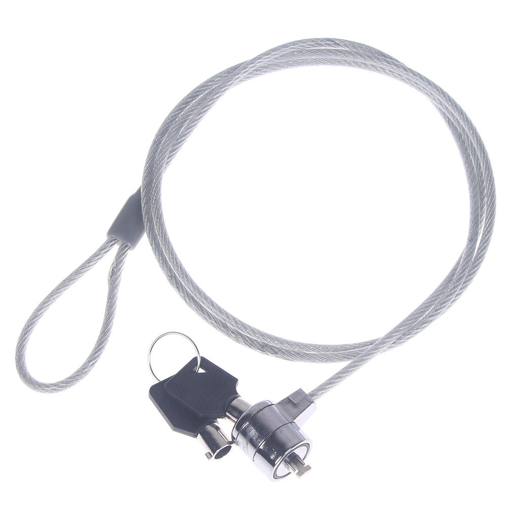 Laptop Lock Cable - 1.2M ล็อคแล็ปท็อปโน้ตบุ๊คคอมพิวเตอร์แล็ปท็อปล็อคความปลอดภัยจีนสายโซ่ Key โน้ตบุ๊ค Pc แล็ปท็อป-ล็อคป้องกันการโจรกรรม
