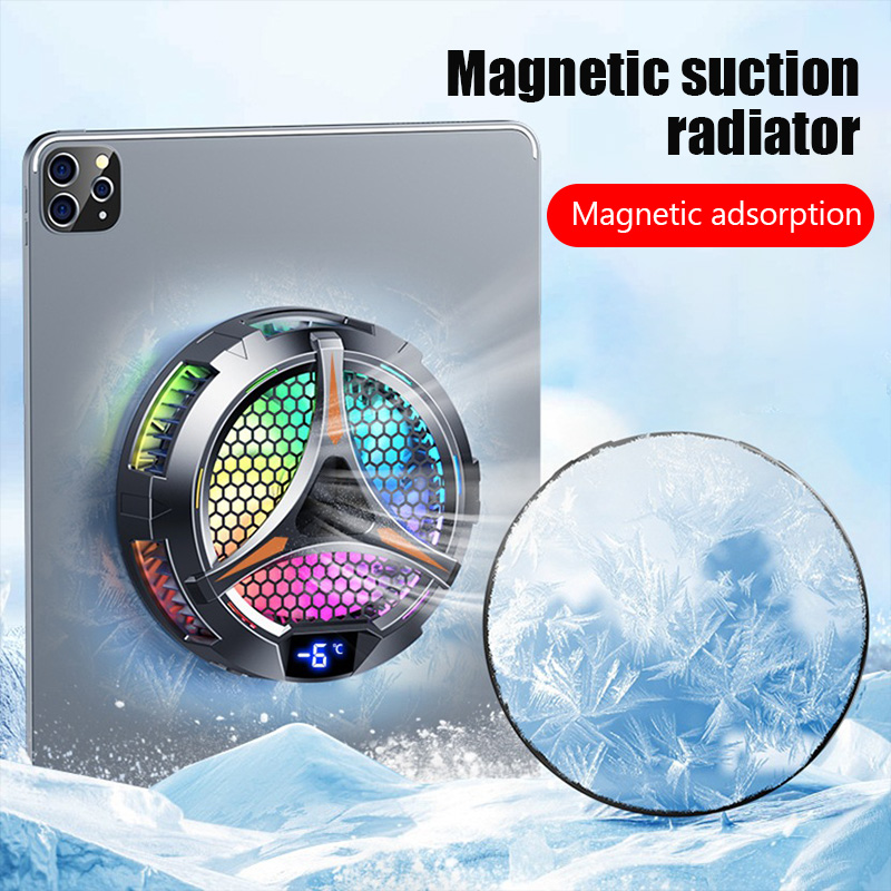 Laptop Accessories Holder - X42 พัดลมโทรศัพท์ Magnetic Cooler สําหรับแท็บเล็ตเฉพาะพร้อมแท็บเล็ตแล็ปท็อปอลูมิเนียมขาตั้งหม้อน้ํา peltier
