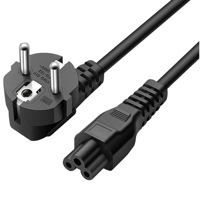 Laptop Lock Cable - 1.5M EU Universal แล็ปท็อป 3-pin ปลั๊กอะแดปเตอร์สายไฟสําหรับ