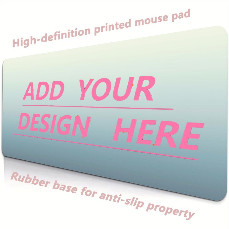 Laptop Accessories To Gift - แผ่นรองเมาส์เกมมิ่งแบบมีรูปภาพส่วนตัว แผ่นรองโต๊ะพร้อมรูปภาพที่ปรับแต่งได้ แผ่นรองเมาส์ขนาดใหญ่สำหรับคอมพิวเตอร์พีซีและแล็ปท็อป อุปกรณ์เสริมคอมพิวเตอร์ ของขวัญ