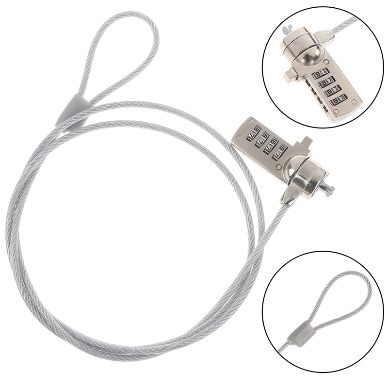 รหัสผ่านความปลอดภัย 4 หลัก ล็อ - Laptop Lock Cable บทวิจารณ์และราคา