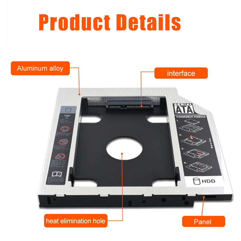 HDD SSD แคดดี้อะแดปเตอร์ SATA  - Laptop Accessories Holder บทวิจารณ์และราคา