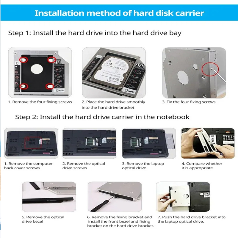 HDD SSD แคดดี้อะแดปเตอร์ SATA  - Laptop Accessories Holder บทวิจารณ์และราคา