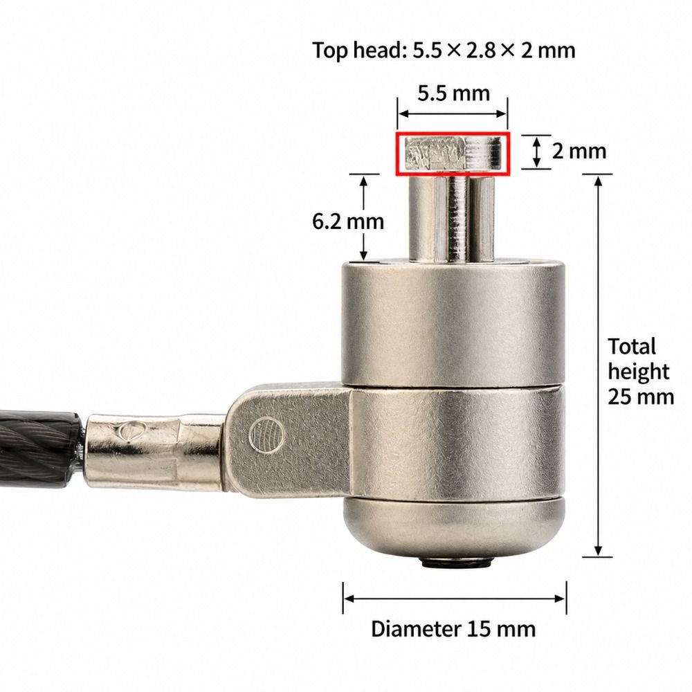 สายล็อคแล็ปท็อปเหล็กกล้าสำหรับ - Laptop Lock Cable บทวิจารณ์และราคา
