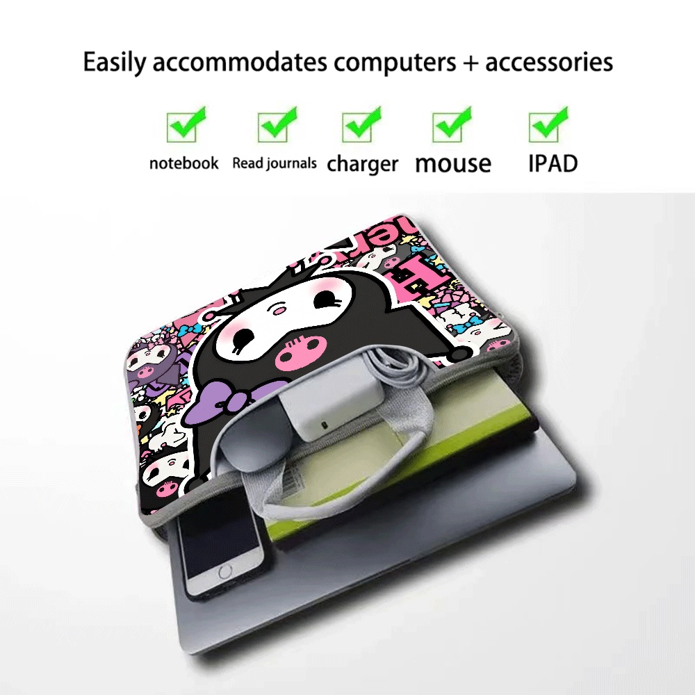 กระเป๋าแล็ปท็อปพกพาลายการ์ตูนส - Laptop Accessories Organizer Bag บทวิจารณ์และราคา