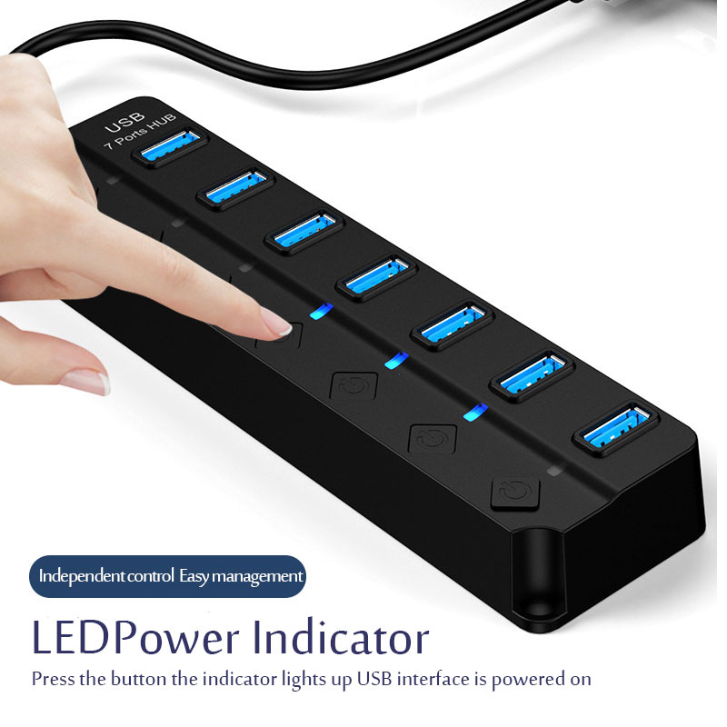 อะแดปเตอร์จ่ายไฟ USB 3.0 ฮับแย - Laptop Accessories Hub บทวิจารณ์และราคา